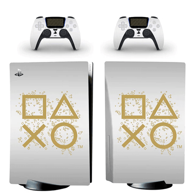 Stickers PS5<br> Boutons Playstation Or Stickers PS5 Tresor Otaku
