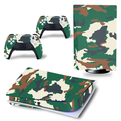Stickers PS5<br> Camouflage Vert Stickers PS5 Tresor Otaku