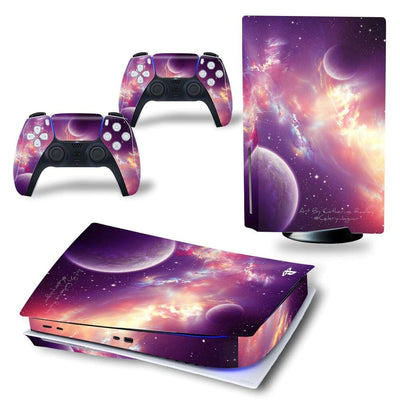 Stickers PS5<br> Galaxie Interstellaire Stickers PS5 Tresor Otaku