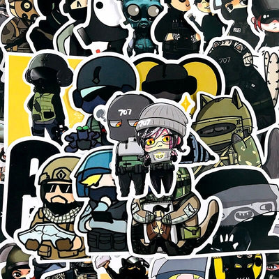 Stickers Rainbow 6 <br> (Pack de 49) Pack de Stickers Tresor Otaku