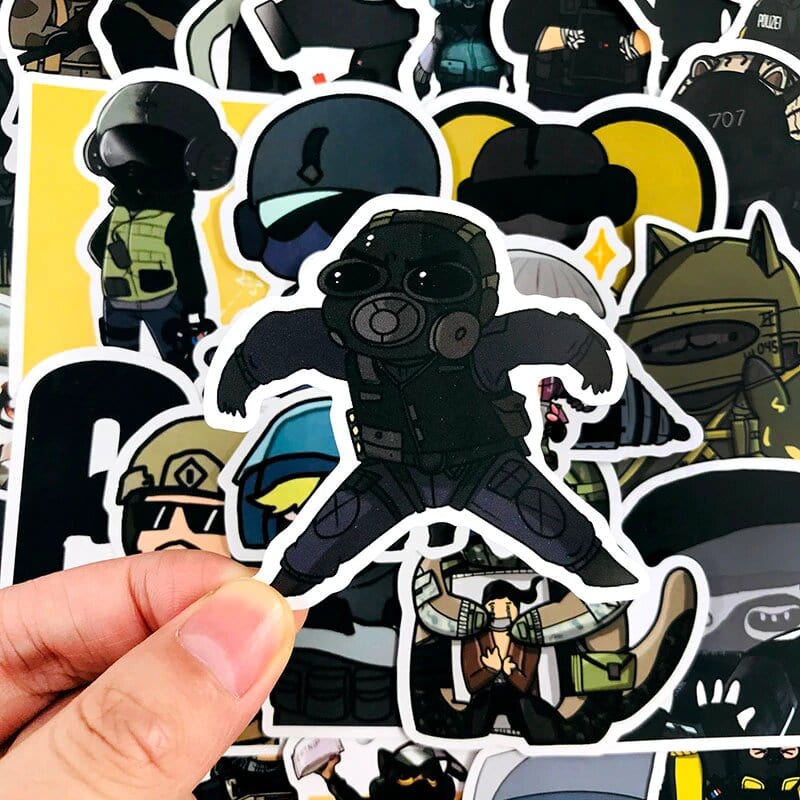 Stickers Rainbow 6 <br> (Pack de 49) Pack de Stickers Tresor Otaku