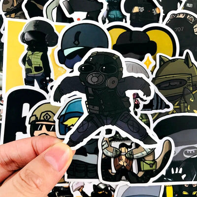 Stickers Rainbow 6 <br> (Pack de 49) Pack de Stickers Tresor Otaku