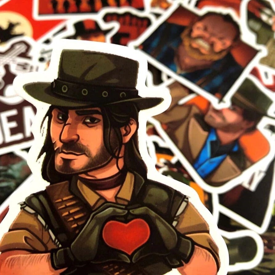 Stickers Red Dead Redemption 2 Pack de Stickers Tresor Otaku