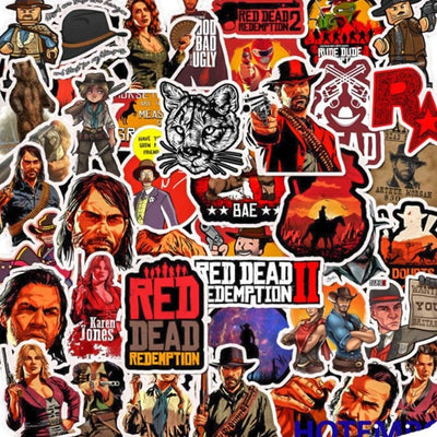Stickers Red Dead Redemption 2 Pack de Stickers Tresor Otaku
