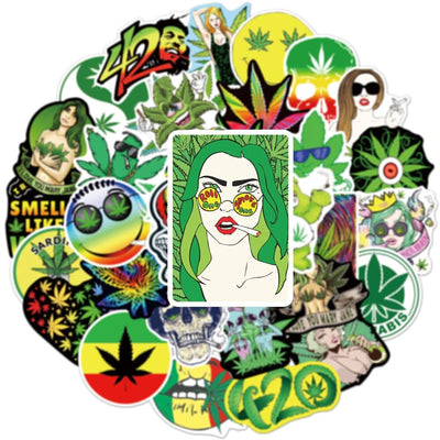 Stickers Reggae | Pack de 50 autocollants Tresor Otaku