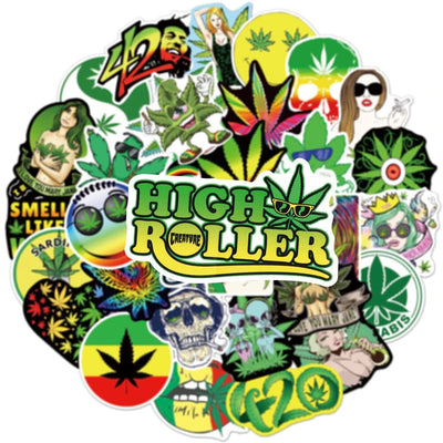 Stickers Reggae | Pack de 50 autocollants Tresor Otaku
