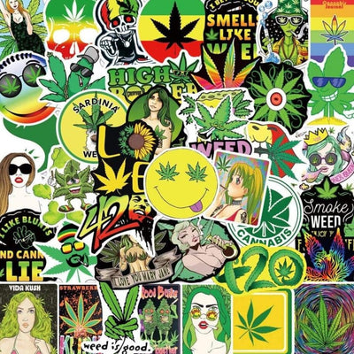 Stickers Reggae | Pack de 50 autocollants Tresor Otaku