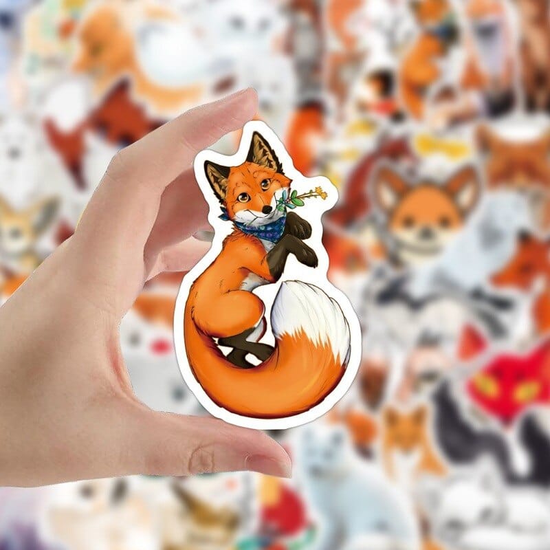 Stickers Renard Pack de Stickers Tresor Otaku