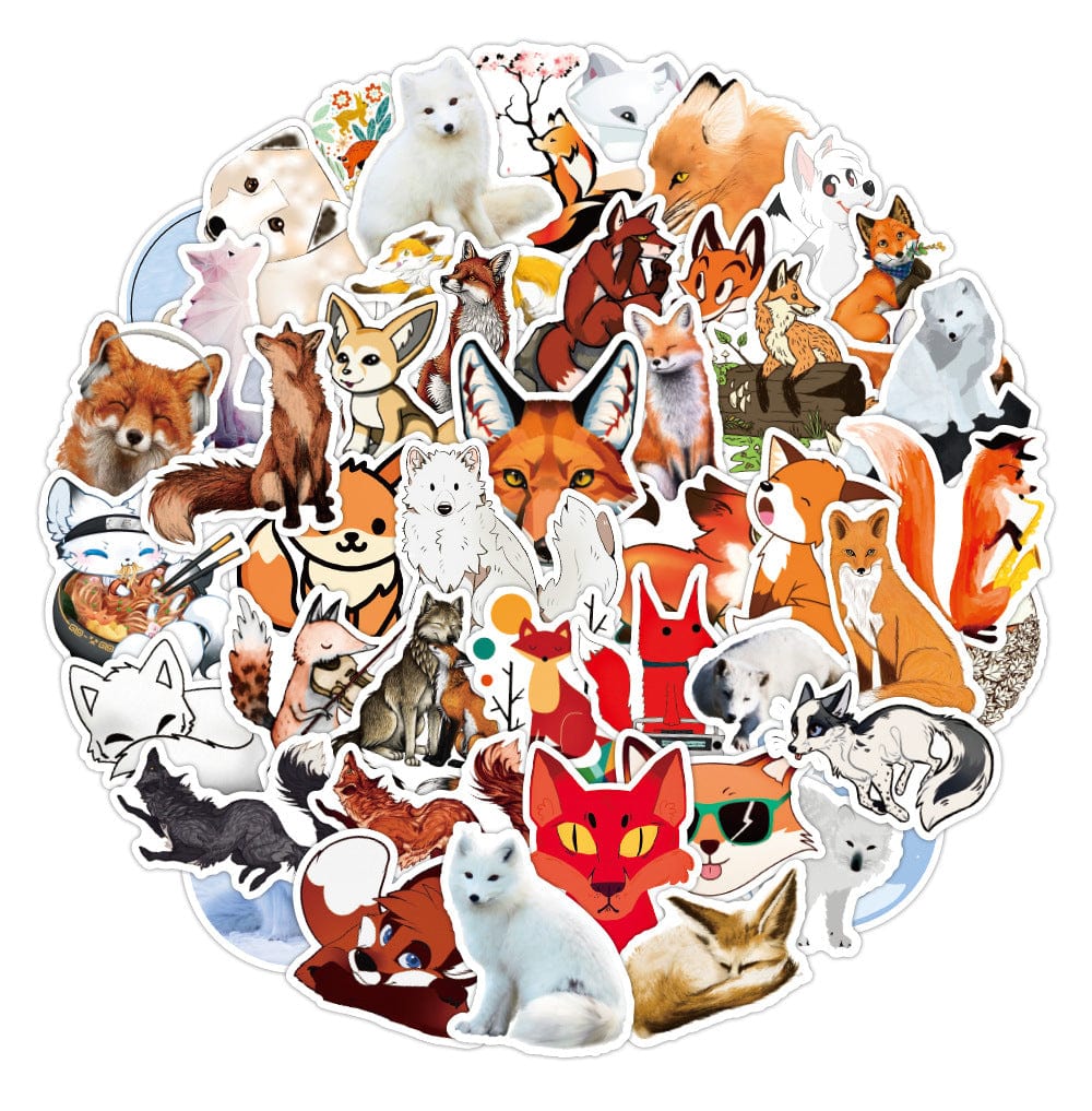 Stickers Renard Pack de Stickers Tresor Otaku