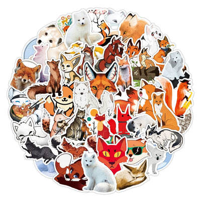 Stickers Renard Pack de Stickers Tresor Otaku