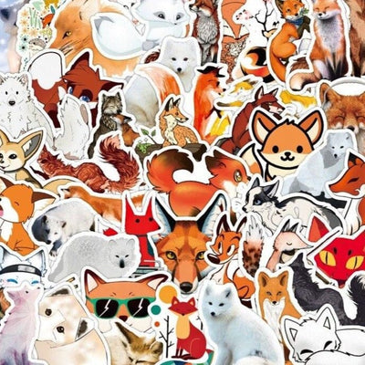 Stickers Renard Pack de Stickers Tresor Otaku