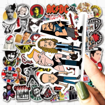 Stickers Rock Band Pack de Stickers Tresor Otaku