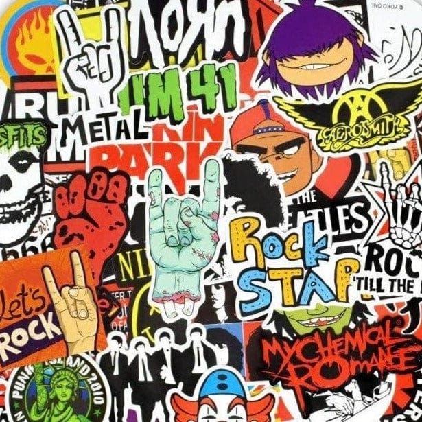Stickers Rock Brillant Pack de Stickers Tresor Otaku