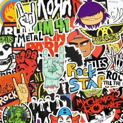 Stickers Rock Brillant Pack de Stickers Tresor Otaku