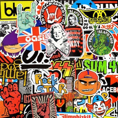 Stickers Rock Brillant Pack de Stickers Tresor Otaku
