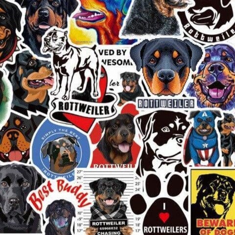 Stickers Rottweiler Pack de Stickers Tresor Otaku