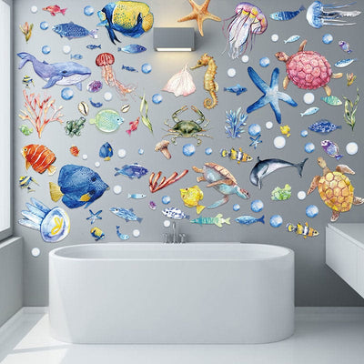 Stickers Salle de Bain Océan Tresor Otaku