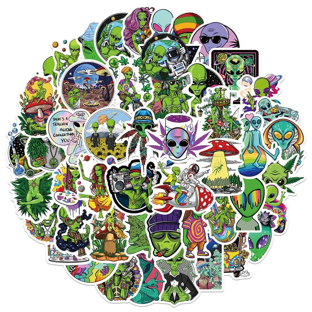 Stickers Skate <br> Aliens (50 pcs) Stickers Skate Tresor Otaku