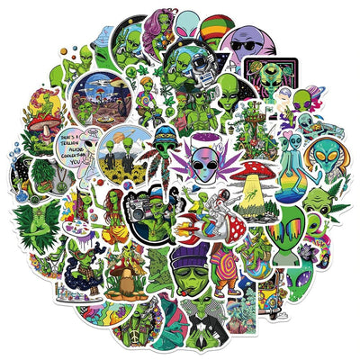 Stickers Skate <br> Aliens (50 pcs) Stickers Skate Tresor Otaku