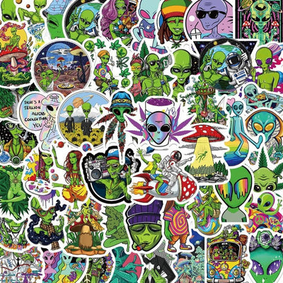 Stickers Skate <br> Aliens (50 pcs) Stickers Skate Tresor Otaku