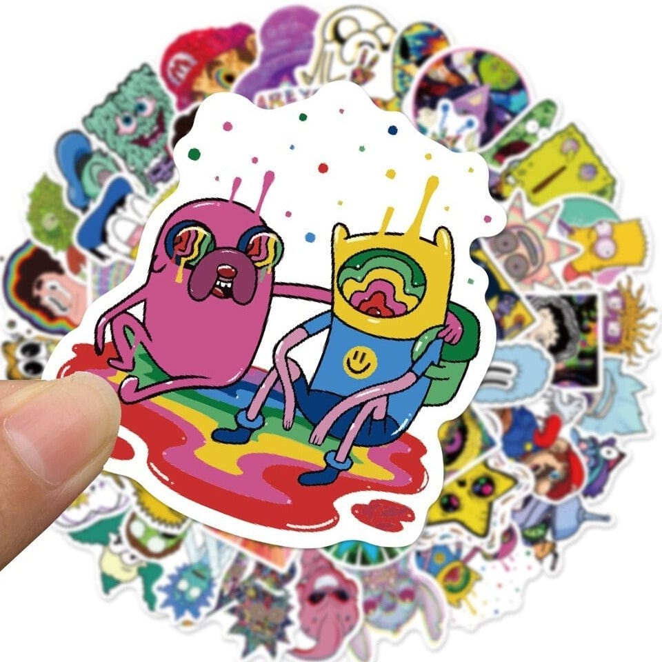 Stickers Skate<br> Cartoon Mix (50 pcs) Stickers Skate Tresor Otaku