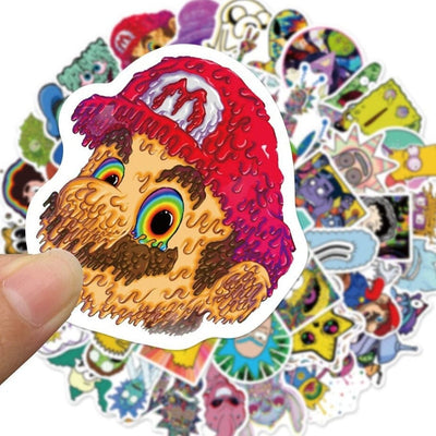 Stickers Skate<br> Cartoon Mix (50 pcs) Stickers Skate Tresor Otaku