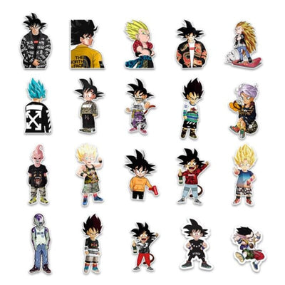 Stickers Skate<br> Dragon Ball (50 pcs) Stickers Skate Tresor Otaku