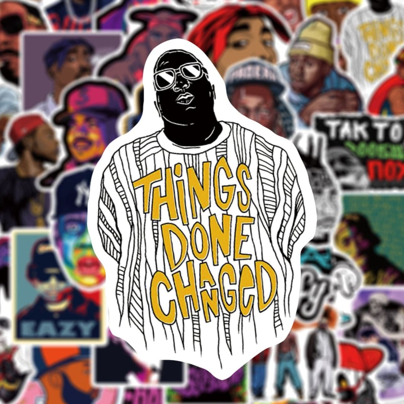 Stickers Skate<br> Hip Hop (50 pcs) Stickers Skate Tresor Otaku