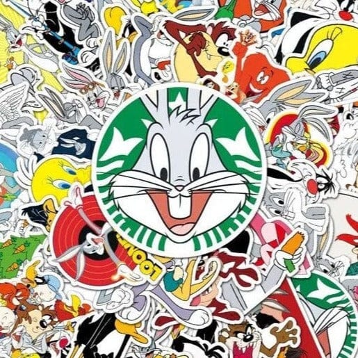 Stickers Skate<br> Looney Tunes (50 pcs) Stickers Skate Tresor Otaku