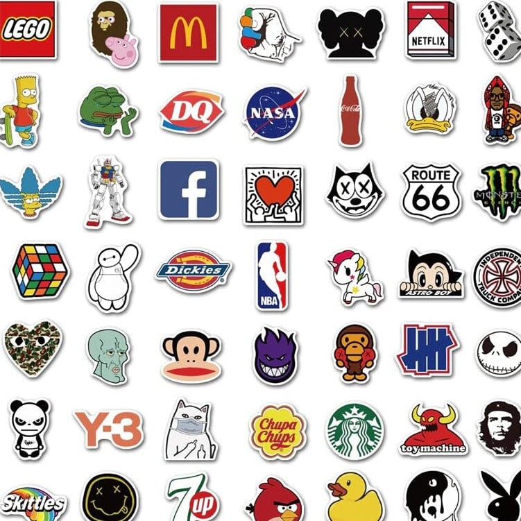 Stickers Skate<br> Marques Mate (100 pcs) Stickers Skate Tresor Otaku