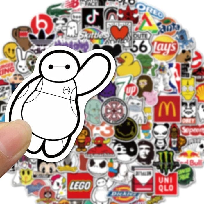 Stickers Skate<br> Marques Mate (100 pcs) Stickers Skate Tresor Otaku
