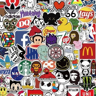 Stickers Skate<br> Marques Mate (100 pcs) Stickers Skate Tresor Otaku