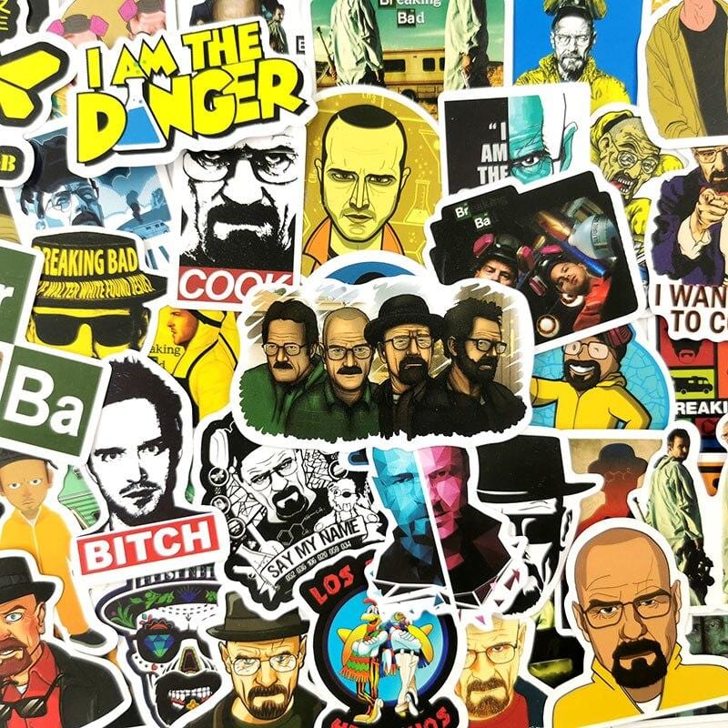 Stickers Skate Breaking Bad Pack de Stickers Tresor Otaku