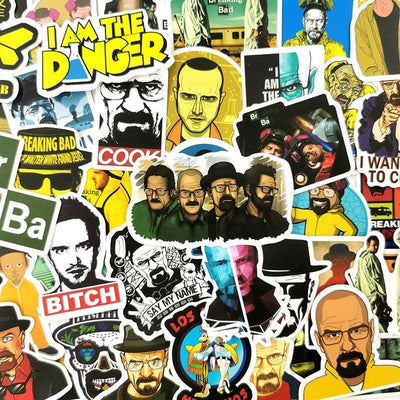 Stickers Skate Breaking Bad Pack de Stickers Tresor Otaku