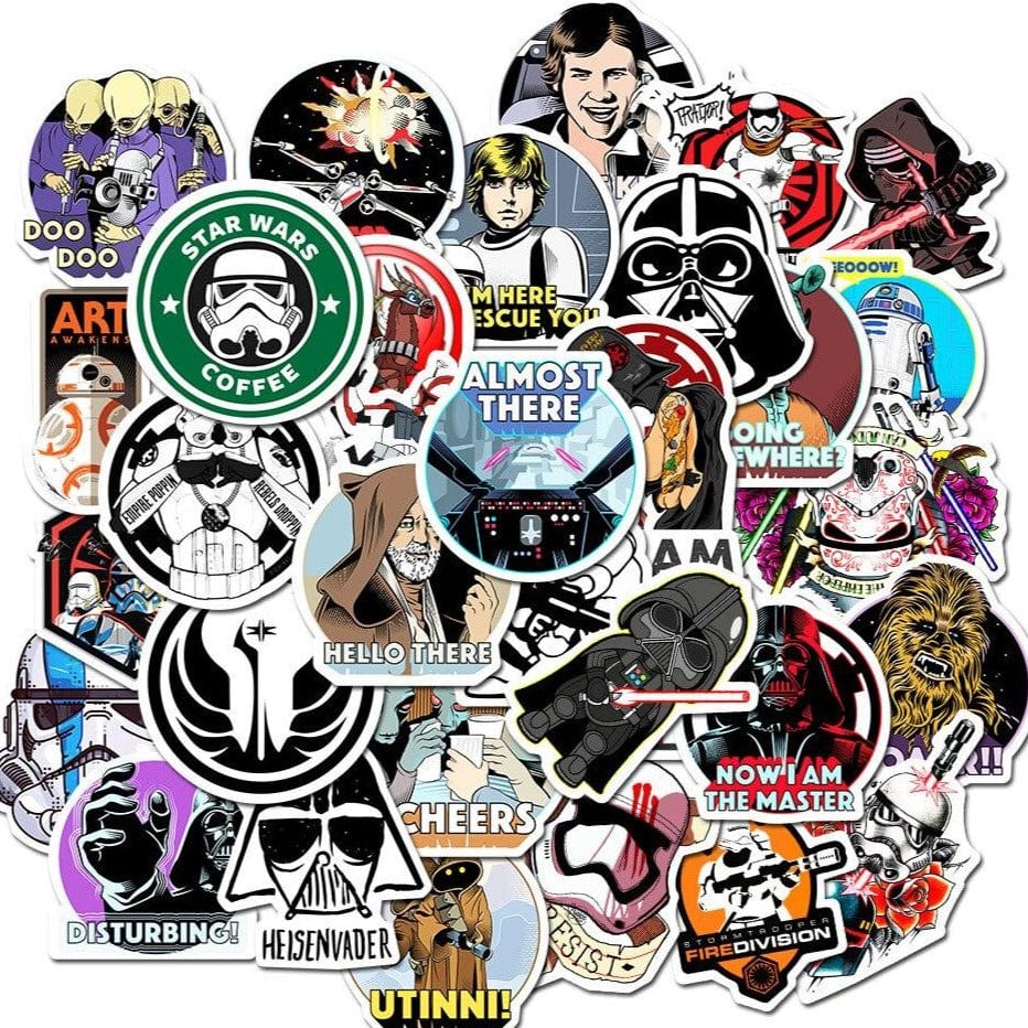Stickers Skateboard<br> Star Wars (50pcs) Stickers Skate Tresor Otaku