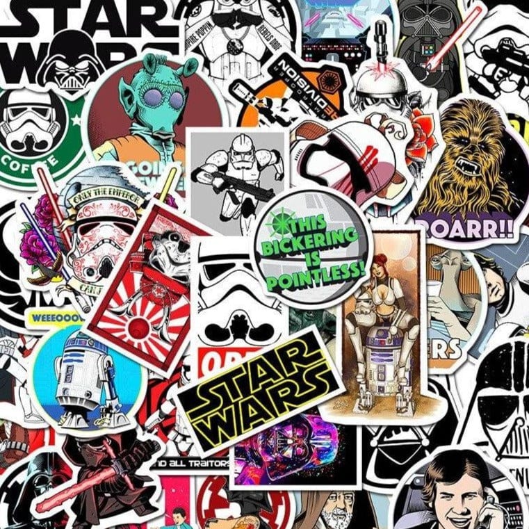 Stickers Skateboard<br> Star Wars (50pcs) Stickers Skate Tresor Otaku