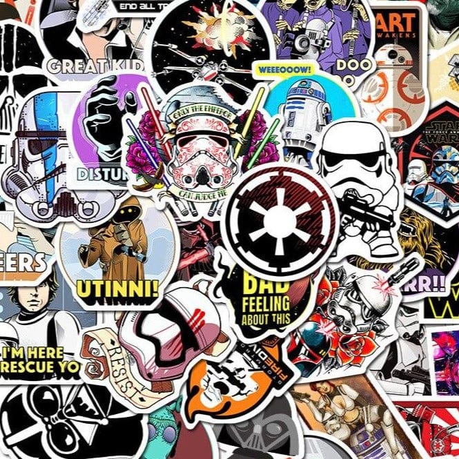 Stickers Skateboard<br> Star Wars (50pcs) Stickers Skate Tresor Otaku