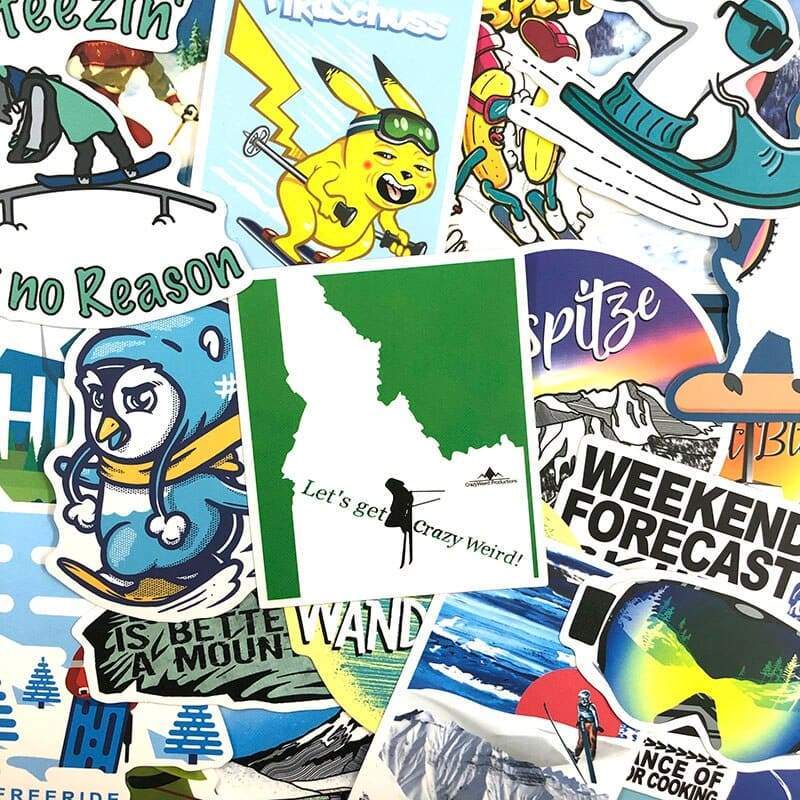 Stickers Ski | Pack de 35 Pack de Stickers Tresor Otaku