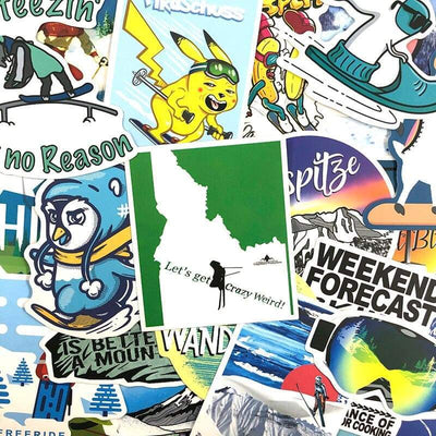 Stickers Ski | Pack de 35 Pack de Stickers Tresor Otaku