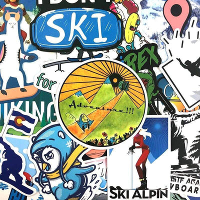 Stickers Ski | Pack de 35 Pack de Stickers Tresor Otaku