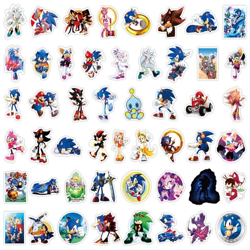 Stickers Sonic Pack de Stickers Tresor Otaku