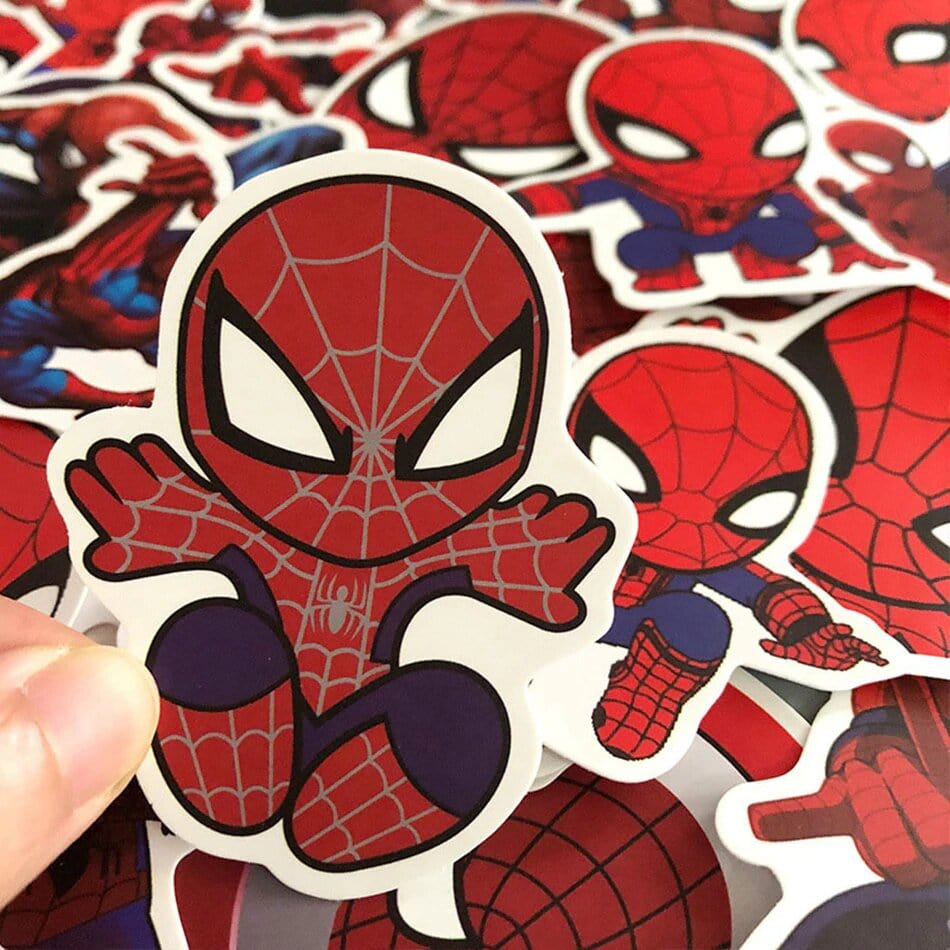 Stickers Spiderman <br> (Pack de 35) Pack de Stickers Tresor Otaku