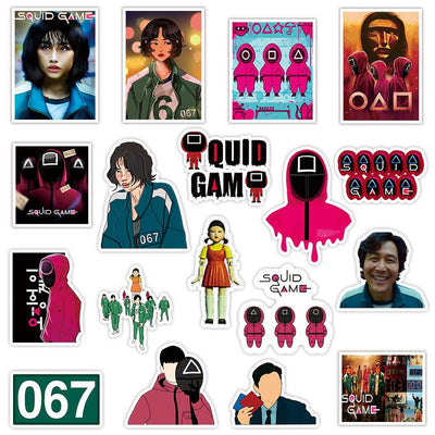 Stickers Squid Game (Pack de 50) Pack de Stickers Tresor Otaku