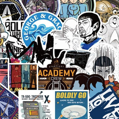 Stickers Star Trek <br> (Pack de 36) Pack de Stickers Tresor Otaku