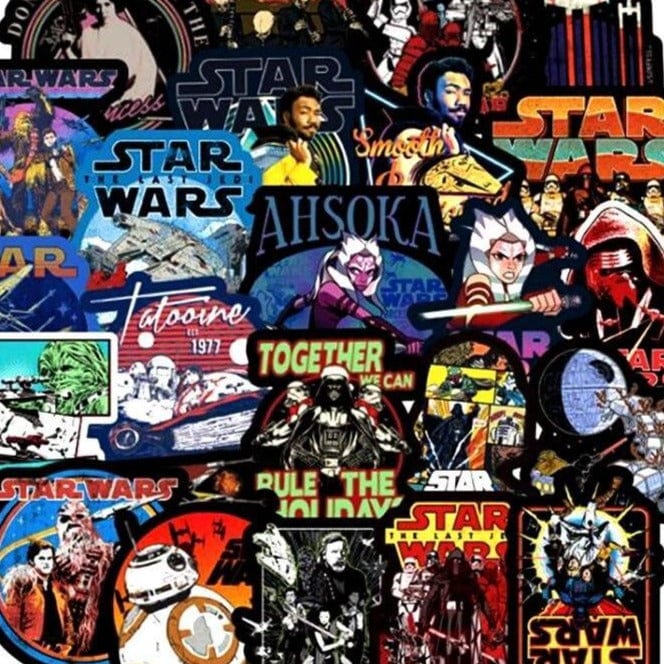 Stickers Star Wars <br> (Pack de 108) Pack de Stickers Tresor Otaku