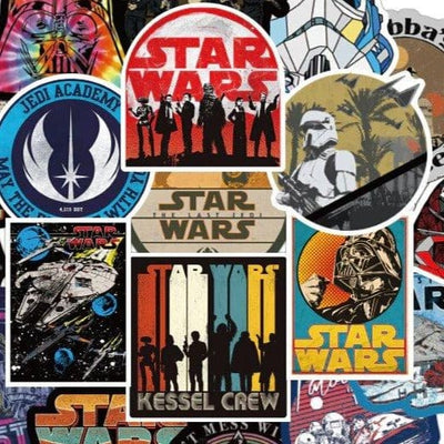 Stickers Star Wars <br> (Pack de 108) Pack de Stickers Tresor Otaku