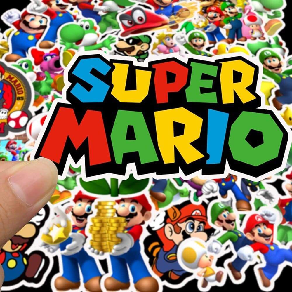 Stickers Super Mario Pack de Stickers Tresor Otaku