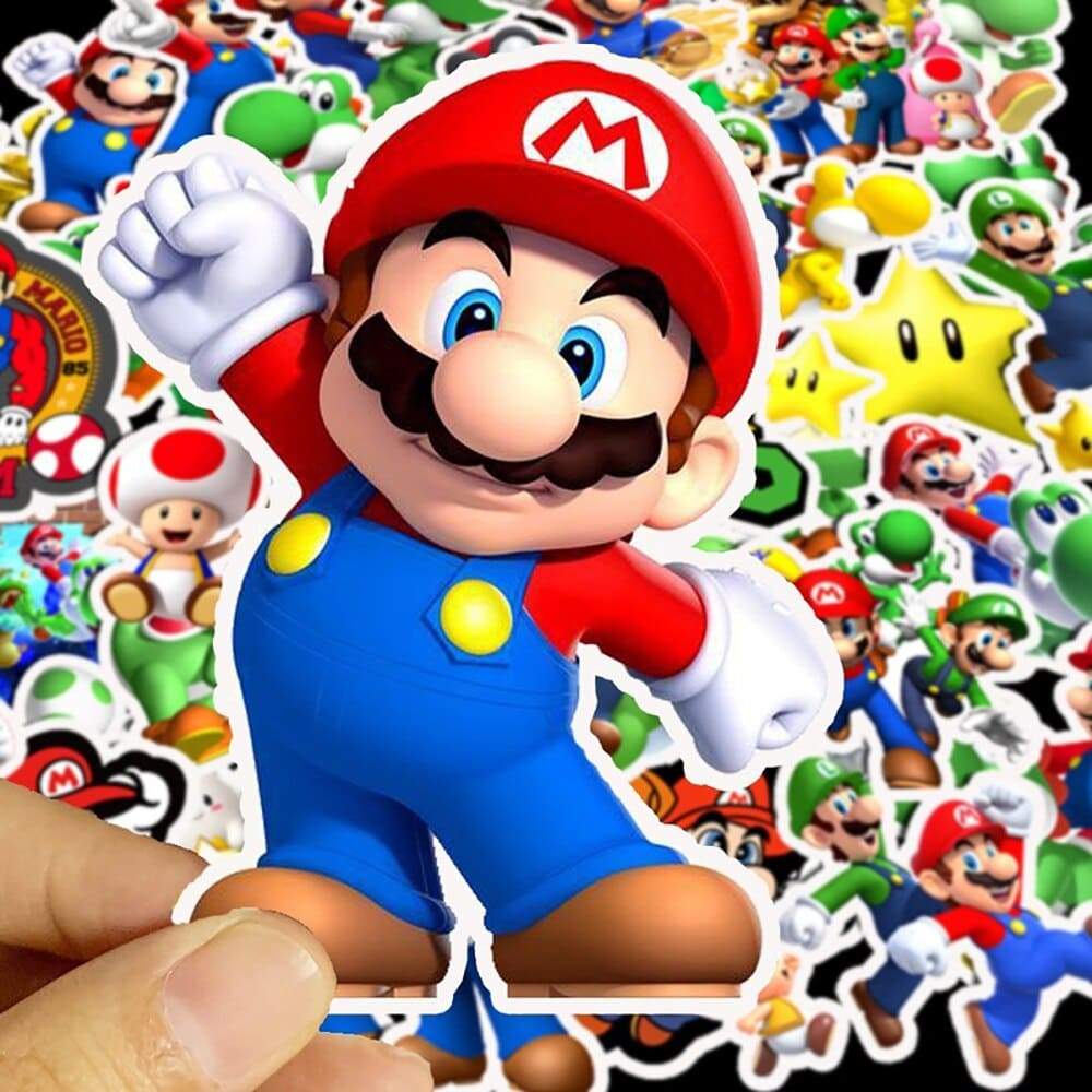 Stickers Super Mario Pack de Stickers Tresor Otaku