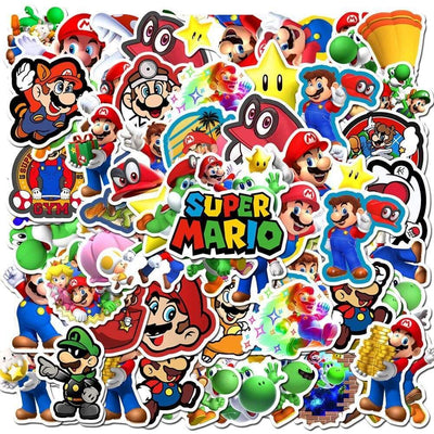Stickers Super Mario Pack de Stickers Tresor Otaku