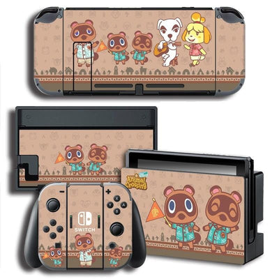 Stickers Switch Animal Crossing Marron Stickers Nintendo Switch Tresor Otaku
